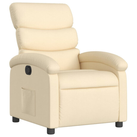 vidaXL Relaxfauteuil crème stof afbeelding2 - 1