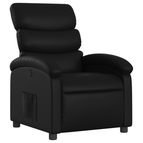 vidaXL Relaxfauteuil zwart kunstleer afbeelding2 - 1
