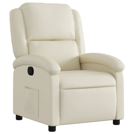 vidaXL Relaxfauteuil crèmekleurig kunstleer afbeelding2 - 1