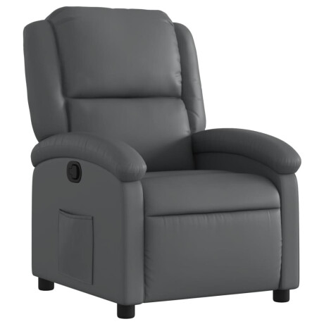 vidaXL Relaxfauteuil grijs kunstleer afbeelding2 - 1