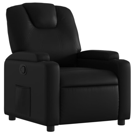 vidaXL Relaxfauteuil zwart kunstleer afbeelding2 - 1