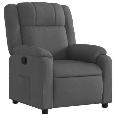 vidaXL Relaxfauteuil donkergrijze stof afbeelding2 - 1