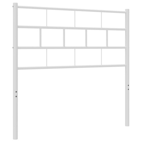 vidaXL Hoofdbord 100 cm metaal wit afbeelding2 - 1