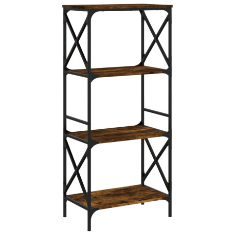 vidaXL Boekenkast 4-laags 59x35x132 cm bewerkt hout gerookt eikenkleur afbeelding2 - 1