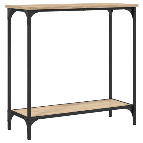 vidaXL Wandtafel 75x30,5x75 cm bewerkt hout sonoma eikenkleurig afbeelding2 - 1