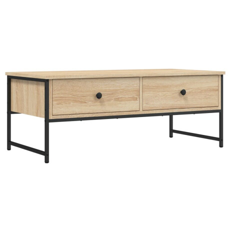vidaXL Salontafel 101x49x39,5 cm bewerkt hout sonoma eikenkleurig afbeelding2 - 1