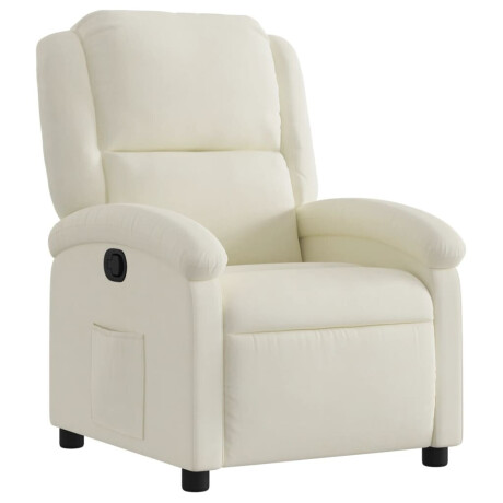 vidaXL Relaxfauteuil Crème Fluweel afbeelding2 - 1