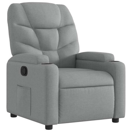 vidaXL Fauteuil verstelbaar stof lichtgrijs afbeelding2 - 1