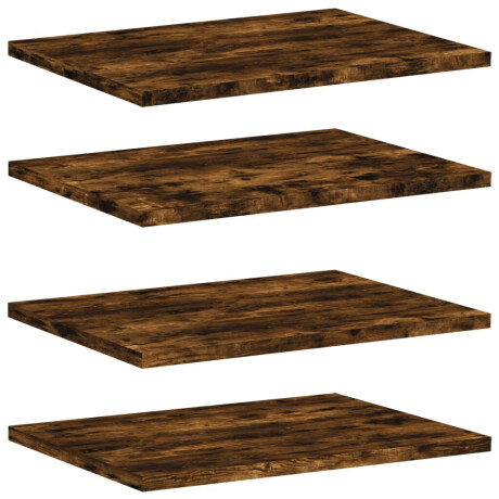 vidaXL Wandschappen 4 st 40x30x1,5 cm bewerkt hout gerookt eikenkleur afbeelding2 - 1