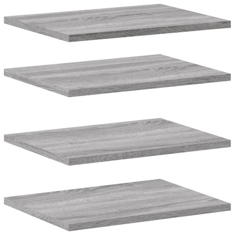 vidaXL Wandschappen 4 st 40x30x1,5 cm bewerkt hout grijs sonoma eiken afbeelding2 - 1