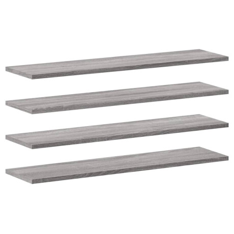 vidaXL Wandschappen 4 st 80x20x1,5 cm bewerkt hout grijs sonoma eiken afbeelding2 - 1