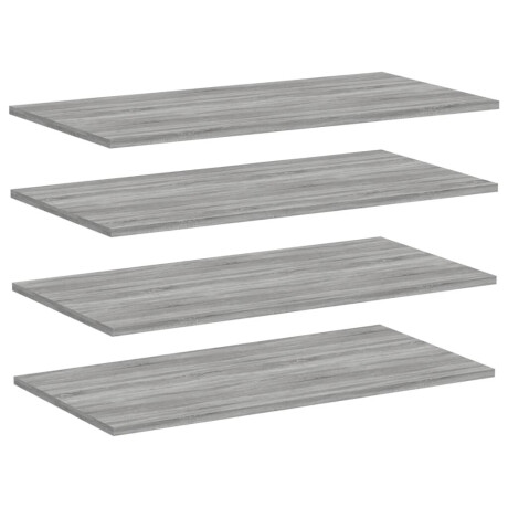 vidaXL Wandschappen 4 st 80x40x1,5 cm bewerkt hout grijs sonoma eiken afbeelding2 - 1