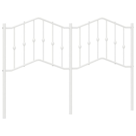 vidaXL Hoofdbord 140 cm metaal wit afbeelding2 - 1