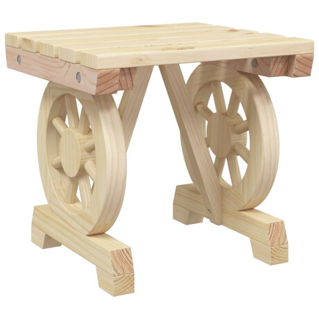 vidaXL Tuinvoetenbank 40x36,5x38,5 cm massief vurenhout afbeelding2 - 1