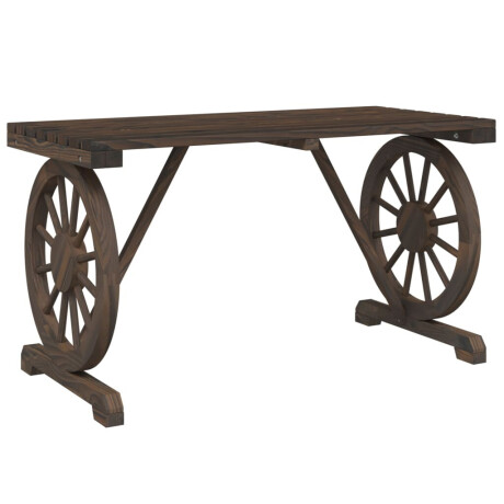 vidaXL Tuintafel 115x55x65 cm massief vurenhout afbeelding2 - 1