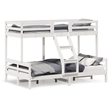 vidaXL Stapelbed massief grenenhout wit 90x200/120x200 cm afbeelding2 - 1