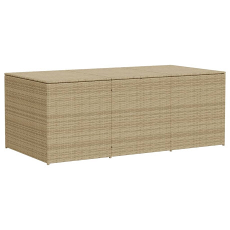 vidaXL Tuinbox 984 L poly rattan gemengd beige afbeelding2 - 1