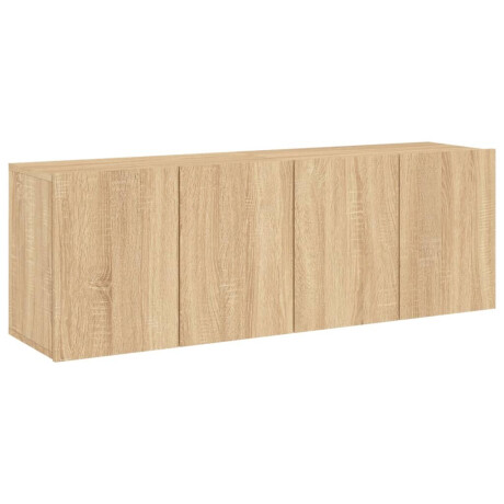 vidaXL Tv-meubels 2 st wandgemonteerd 60x30x41 cm sonoma eikenkleurig afbeelding2 - 1