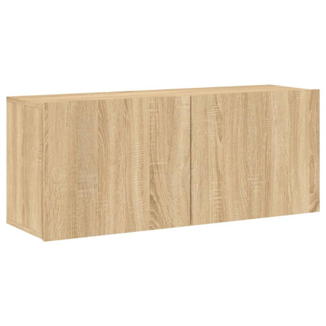 vidaXL Tv-meubel wandgemonteerd 100x30x41 cm sonoma eikenkleurig afbeelding2 - 1