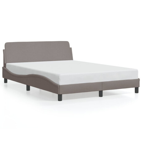 vidaXL Bedframe "Dover" stof taupe 140x200 cm afbeelding2 - 1