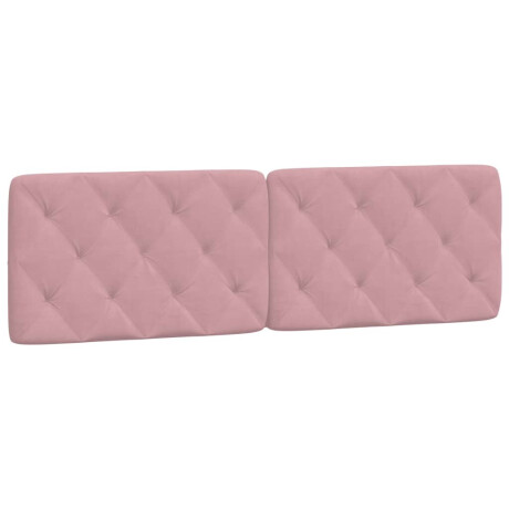 vidaXL Hoofdbordkussen 160 cm fluweel roze afbeelding2 - 1