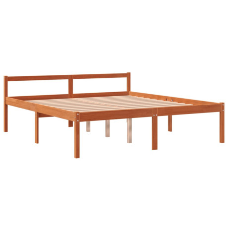 vidaXL Seniorenbed massief grenenhout wasbruin 160x200 cm afbeelding2 - 1