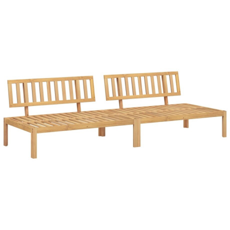 vidaXL Tuinmiddenbanken 2 st pallet massief acaciahout afbeelding2 - 1