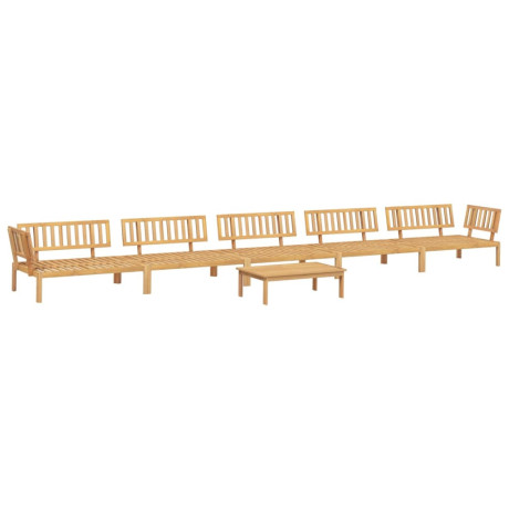 vidaXL 6-delige Loungeset pallet massief acaciahout afbeelding2 - 1