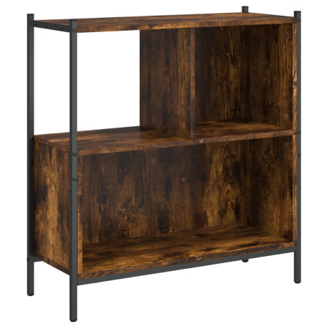 vidaXL Boekenkast 72x28x77,5 cm bewerkt hout gerookt eikenkleurig afbeelding2 - 1