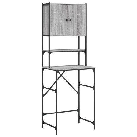 vidaXL Wasmachinekast 68x48,5x194 cm grijs sonoma eikenkleurig afbeelding2 - 1