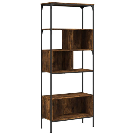 vidaXL Boekenkast 5-laags 76x33x188,5 cm bewerkt hout gerookt eiken afbeelding2 - 1