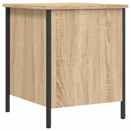 vidaXL Opbergbankje 40x42,5x50 cm bewerkt hout sonoma eikenkleurig afbeelding2 - 1