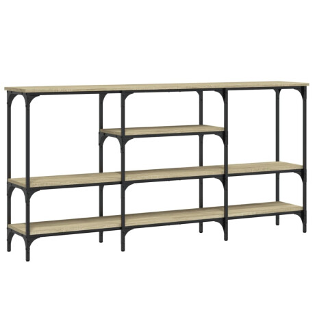 vidaXL Wandtafel 160x29x80 cm bewerkt hout sonoma eikenkleurig afbeelding2 - 1