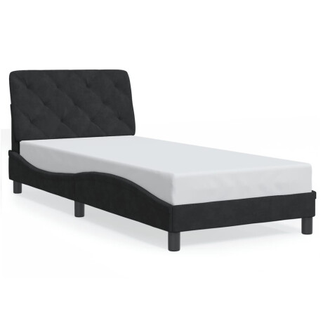 vidaXL Bedframe zonder matras fluweel zwart 90x190 cm afbeelding2 - 1