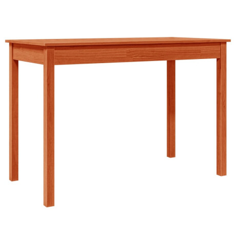 vidaXL Eettafel 110x55x75 cm massief grenenhout wasbruin afbeelding2 - 1