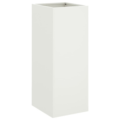 vidaXL Plantenbak 32x29x75 cm staal wit afbeelding2 - 1
