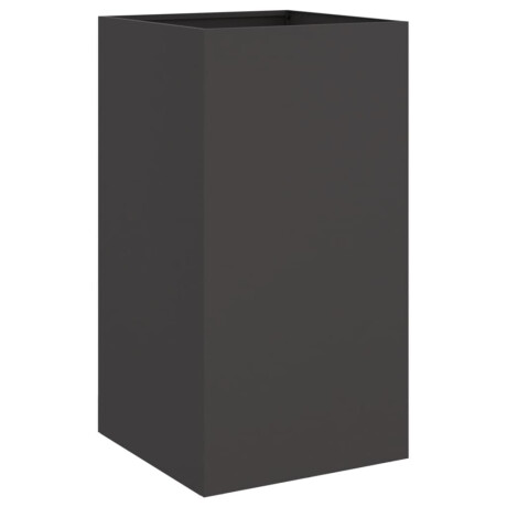 vidaXL Plantenbak 42x38x75 cm staal zwart afbeelding2 - 1