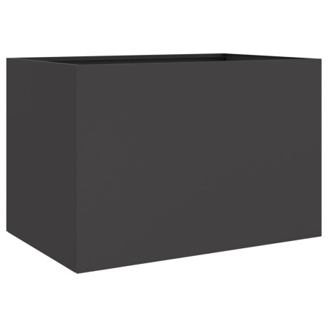 vidaXL Plantenbak 62x47x46 cm staal zwart afbeelding2 - 1