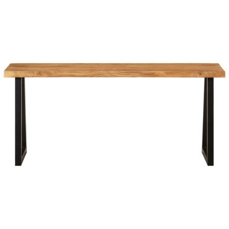 vidaXL Bankje met natuurlijke rand 105 cm massief acaciahout afbeelding2 - 1