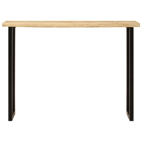 vidaXL Wandtafel met natuurlijke rand 105x33x76 cm massief mangohout afbeelding2 - 1