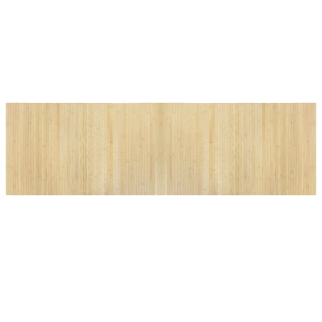 vidaXL Vloerkleed rechthoekig 60x200 cm bamboe lichtnaturel afbeelding2 - 1