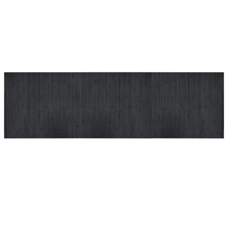 vidaXL Vloerkleed rechthoekig 60x200 cm bamboe grijs afbeelding2 - 1