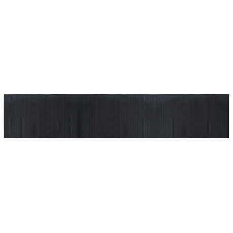 vidaXL Vloerkleed rechthoekig 60x300 cm bamboe zwart afbeelding2 - 1