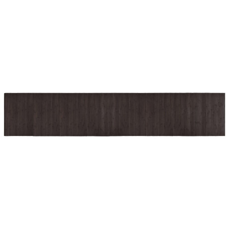 vidaXL Vloerkleed rechthoekig 60x300 cm bamboe donkerbruin afbeelding2 - 1