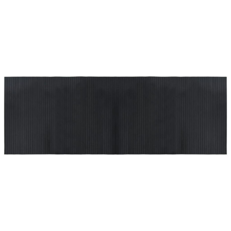 vidaXL Vloerkleed rechthoekig 70x200 cm bamboe zwart afbeelding2 - 1