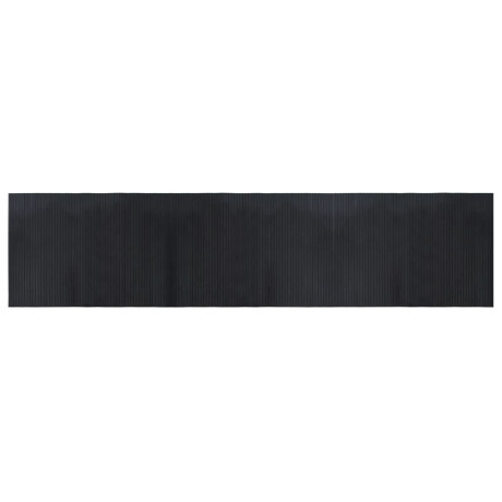 vidaXL Vloerkleed rechthoekig 70x300 cm bamboe zwart afbeelding2 - 1