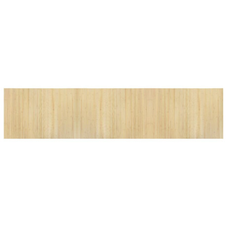 vidaXL Vloerkleed rechthoekig 70x300 cm bamboe lichtnaturel afbeelding2 - 1