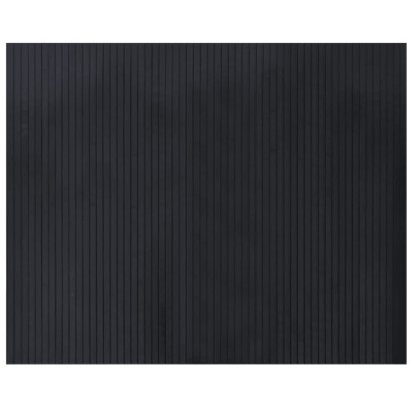 vidaXL Vloerkleed rechthoekig 80x100 cm bamboe zwart afbeelding2 - 1