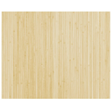 vidaXL Vloerkleed rechthoekig 80x100 cm bamboe lichtnaturel afbeelding2 - 1