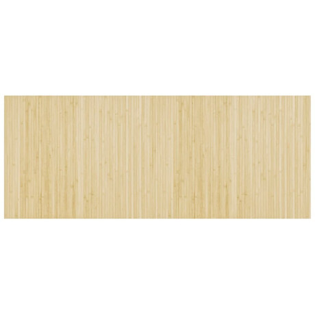 vidaXL Vloerkleed rechthoekig 80x200 cm bamboe lichtnaturel afbeelding2 - 1